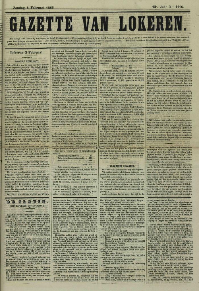 Gazette van Lokeren 04/02/1866