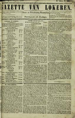 Gazette van Lokeren 20/08/1848