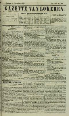 Gazette van Lokeren 15/12/1861