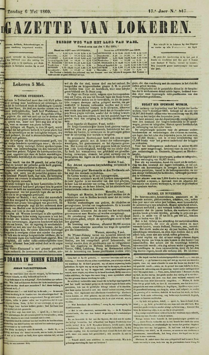 Gazette van Lokeren 06/05/1860