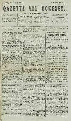 Gazette van Lokeren 17/01/1858