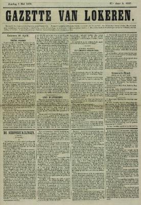 Gazette van Lokeren 01/05/1870