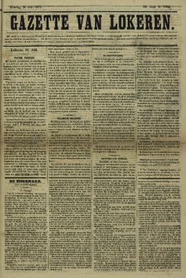 Gazette van Lokeren 20/07/1873