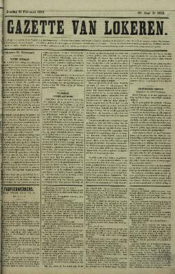 Gazette van Lokeren 21/02/1875