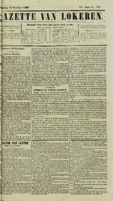 Gazette van Lokeren 30/10/1859
