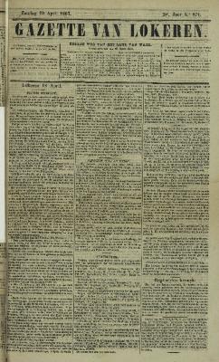 Gazette van Lokeren 19/04/1863