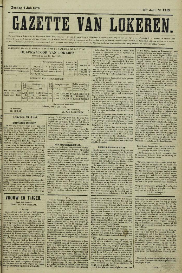 Gazette van Lokeren 02/07/1876