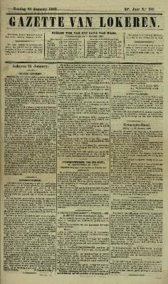 Gazette van Lokeren 25/01/1863