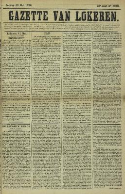 Gazette van Lokeren 12/05/1878