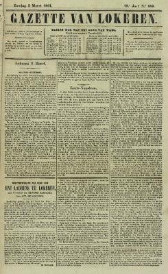 Gazette van Lokeren 03/03/1861