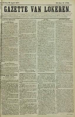 Gazette van Lokeren 29/04/1877