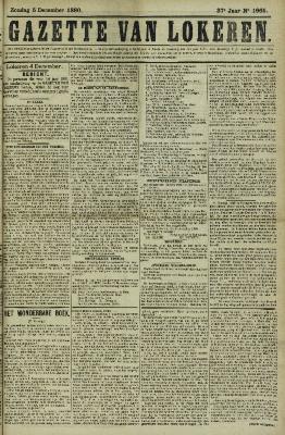 Gazette van Lokeren 05/12/1880