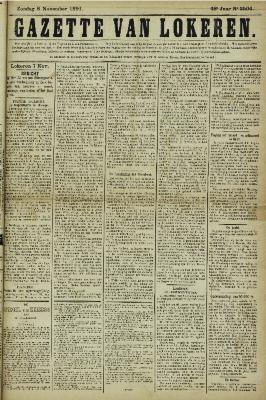 Gazette van Lokeren 08/11/1891