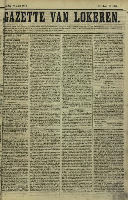 Gazette van Lokeren 28/06/1874