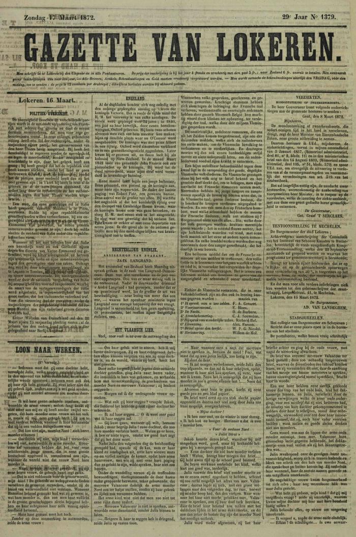 Gazette van Lokeren 17/03/1872