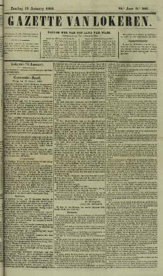 Gazette van Lokeren 19/01/1862