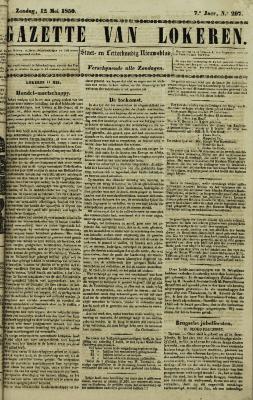 Gazette van Lokeren 12/05/1850