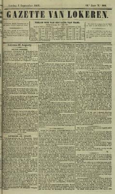 Gazette van Lokeren 01/09/1861