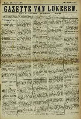 Gazette van Lokeren 13/01/1901
