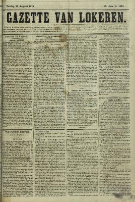 Gazette van Lokeren 23/08/1874