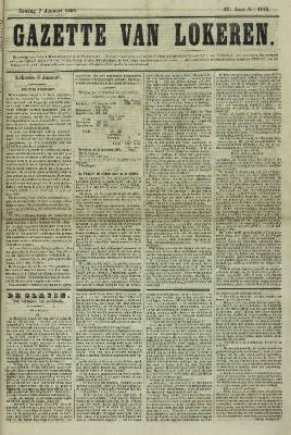 Gazette van Lokeren 07/01/1866