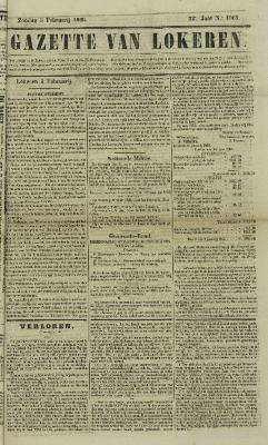 Gazette van Lokeren 05/02/1865