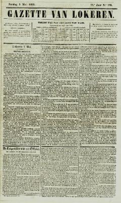 Gazette van Lokeren 08/05/1859