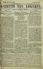 Gazette van Lokeren 23/01/1848