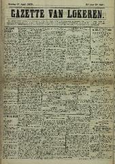 Gazette van Lokeren 27/04/1879