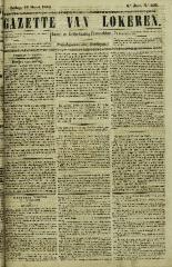 Gazette van Lokeren 11/03/1849