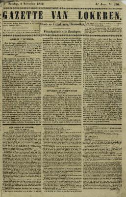 Gazette van Lokeren 04/11/1849