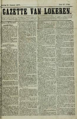 Gazette van Lokeren 21/01/1877