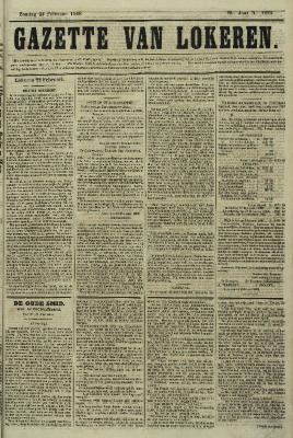 Gazette van Lokeren 23/02/1868