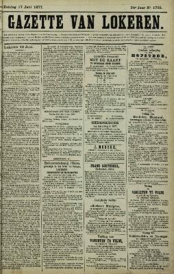 Gazette van Lokeren 17/06/1877