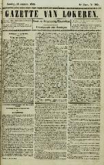 Gazette van Lokeren 18/01/1852