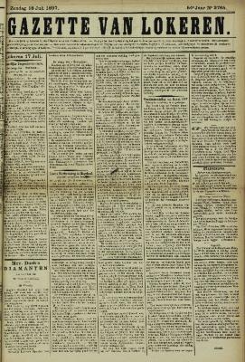 Gazette van Lokeren 18/07/1897