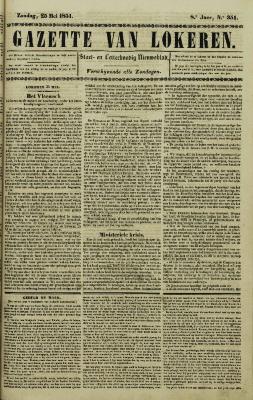 Gazette van Lokeren 25/05/1851