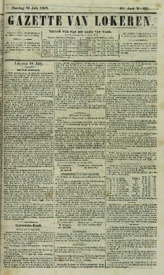 Gazette van Lokeren 19/07/1863