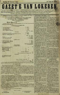 Gazette van Lokeren 20/01/1884