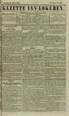 Gazette van Lokeren 21/04/1861