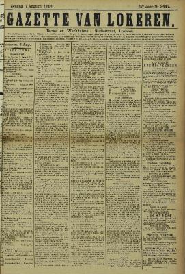Gazette van Lokeren 07/08/1910