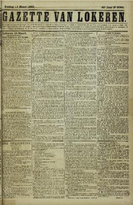 Gazette van Lokeren 11/03/1883