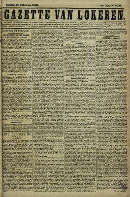 Gazette van Lokeren 25/02/1883