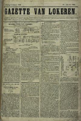 Gazette van Lokeren 05/01/1868