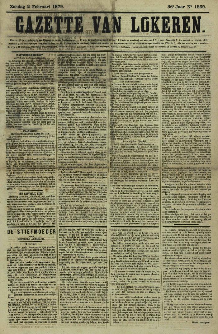 Gazette van Lokeren 02/02/1879