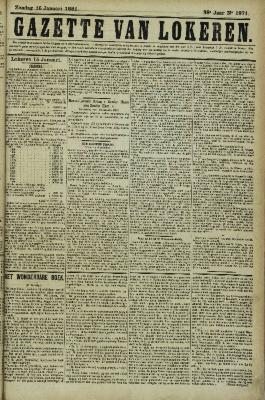 Gazette van Lokeren 16/01/1881