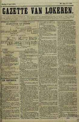 Gazette van Lokeren 02/04/1876