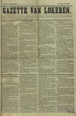 Gazette van Lokeren 15/03/1874