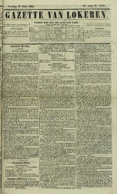 Gazette van Lokeren 31/07/1864