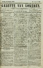 Gazette van Lokeren 15/02/1852